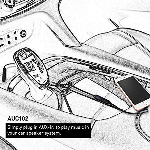 New 2022 3.5mm Aux Cord with Mic and Volume Control,1.5m/4.9ft Audio Cable Gold-Plated,Nylon Braided Male to Male Replacement Cord,Music and Voice Streaming,Gaming Headphones/Headsets with PSP/PS4/PS5 3