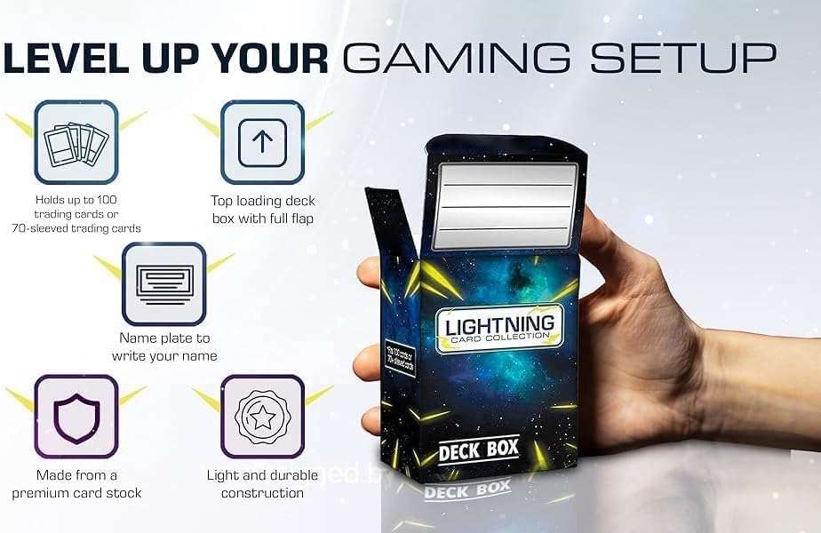 50 Pokemon Cards Plus 1 Ultra Rare Legendary Pokemon Card | Bundle with LCC Deck Box 3