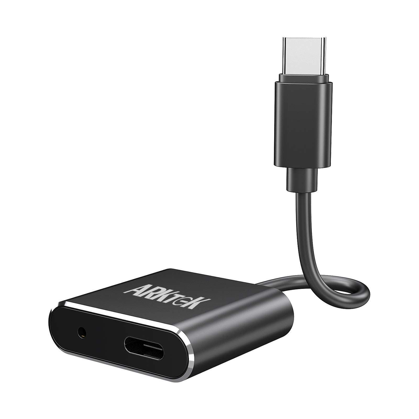 ARKTEK USB-C to 3.5mm Audio Adapter USB Type C to Headphone Jack AUX Hi-Res with DAC PD Fast Charge Adapter for Pad Pro 2018 Pixel 4 and More Devices 1