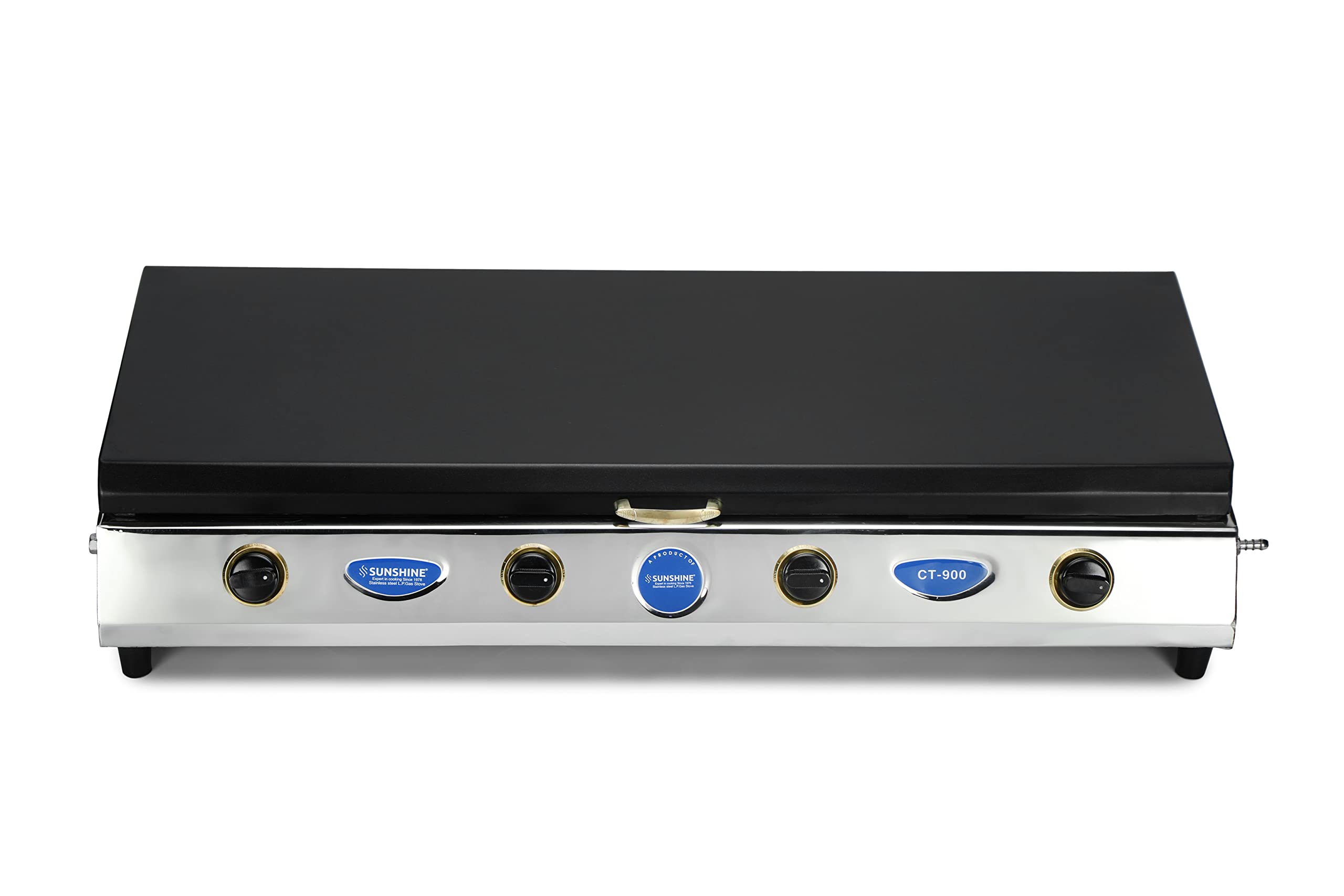 Sunshine CT900 4 Burner Gas Stoves Manual Ignition (Stainless Steel body, ISI Certified Approved ) Silver material cooktop (With Cover) 5