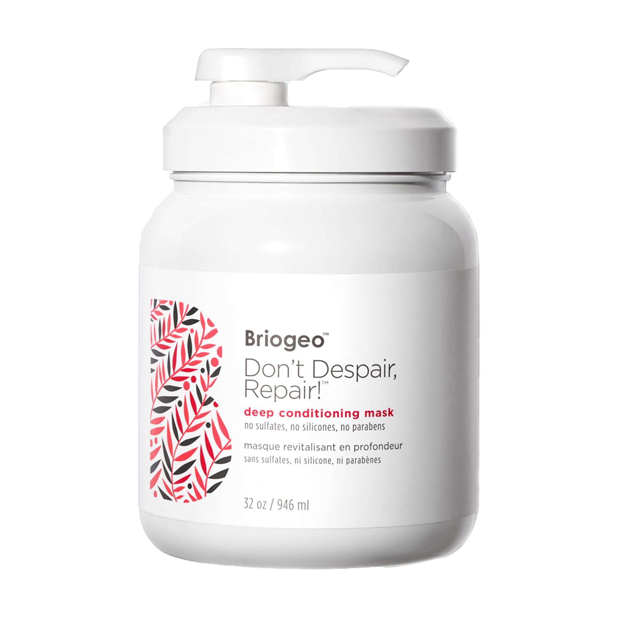 Briogeo - Don't Despair, Repair! Deep Conditioning Mask, Intense Hydration for Those with Dry, Damaged, Chemically Treated and/or Lifeless Hair, 32 oz