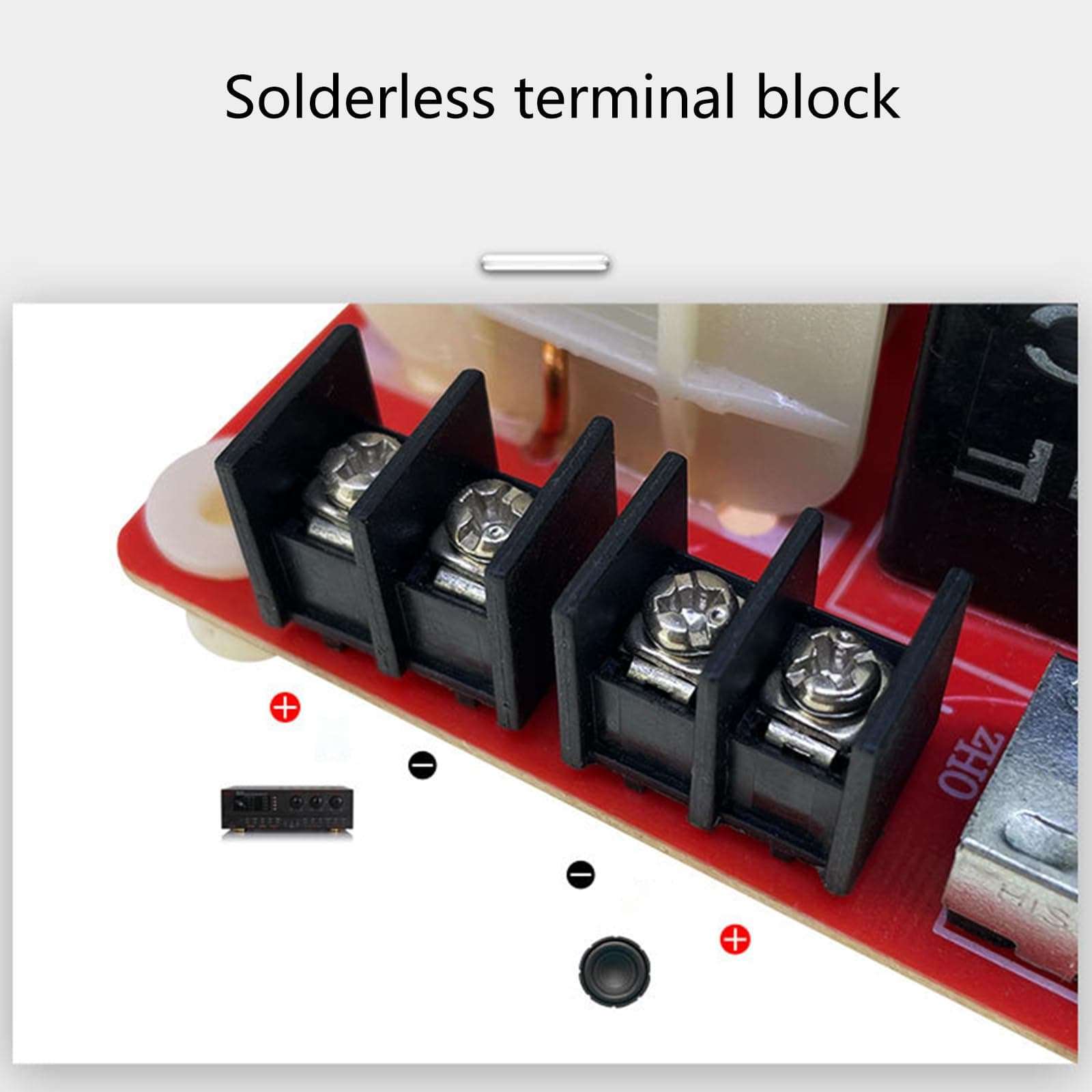 GRABLOOM Pure Bass Subwoofer Speaker Frequency Divider Stage Home Car Filters 260W 500-530Hz Auto Accessory Frequency Dividers Filters 5