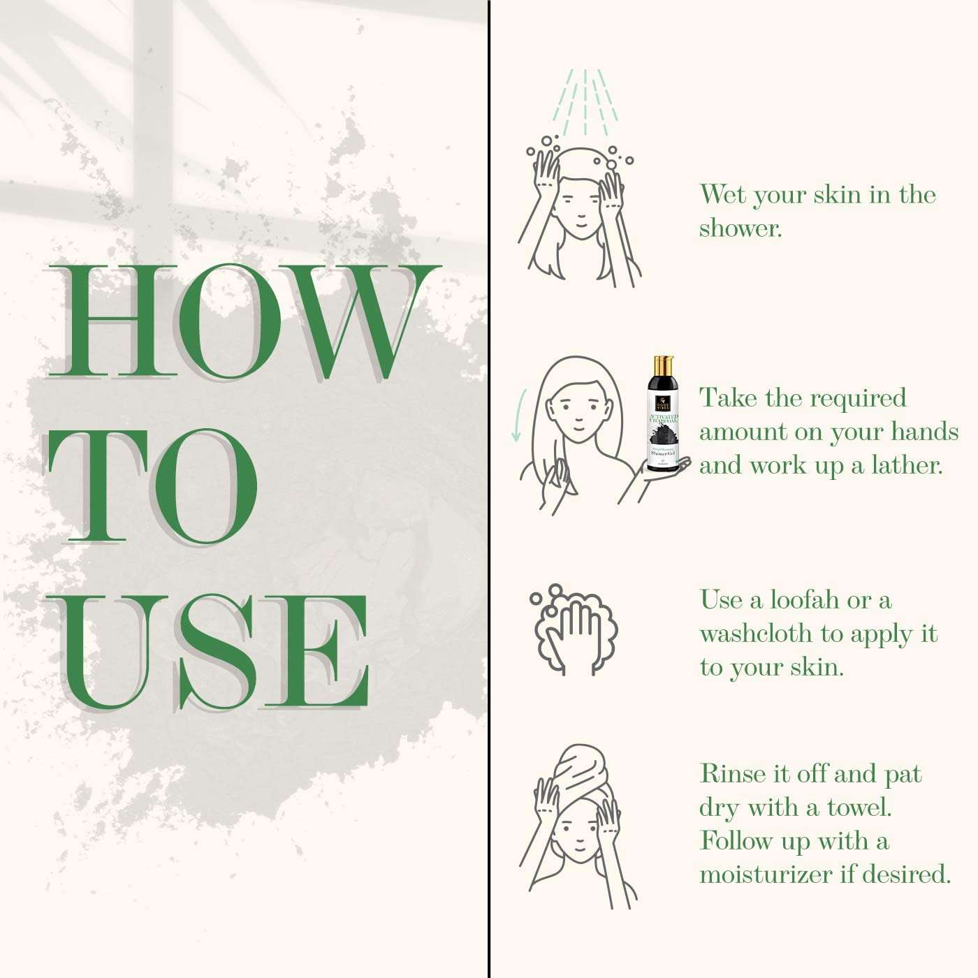 Good Vibes Activated Charcoal Deep Cleansing Shower Gel, 200 ml Body Wash For All Skin Types | Moisturizing, Refreshing, Hydrating | No Parabens, No Animal Testing 6