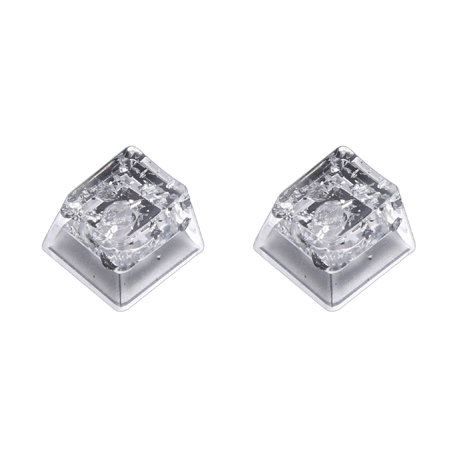 Resin Keycaps OEM Profile For Mechanical Keyboard Transparent Silver Foil For Key Cap Gaming Personalized Keyc Resin Keycap Keycaps 1