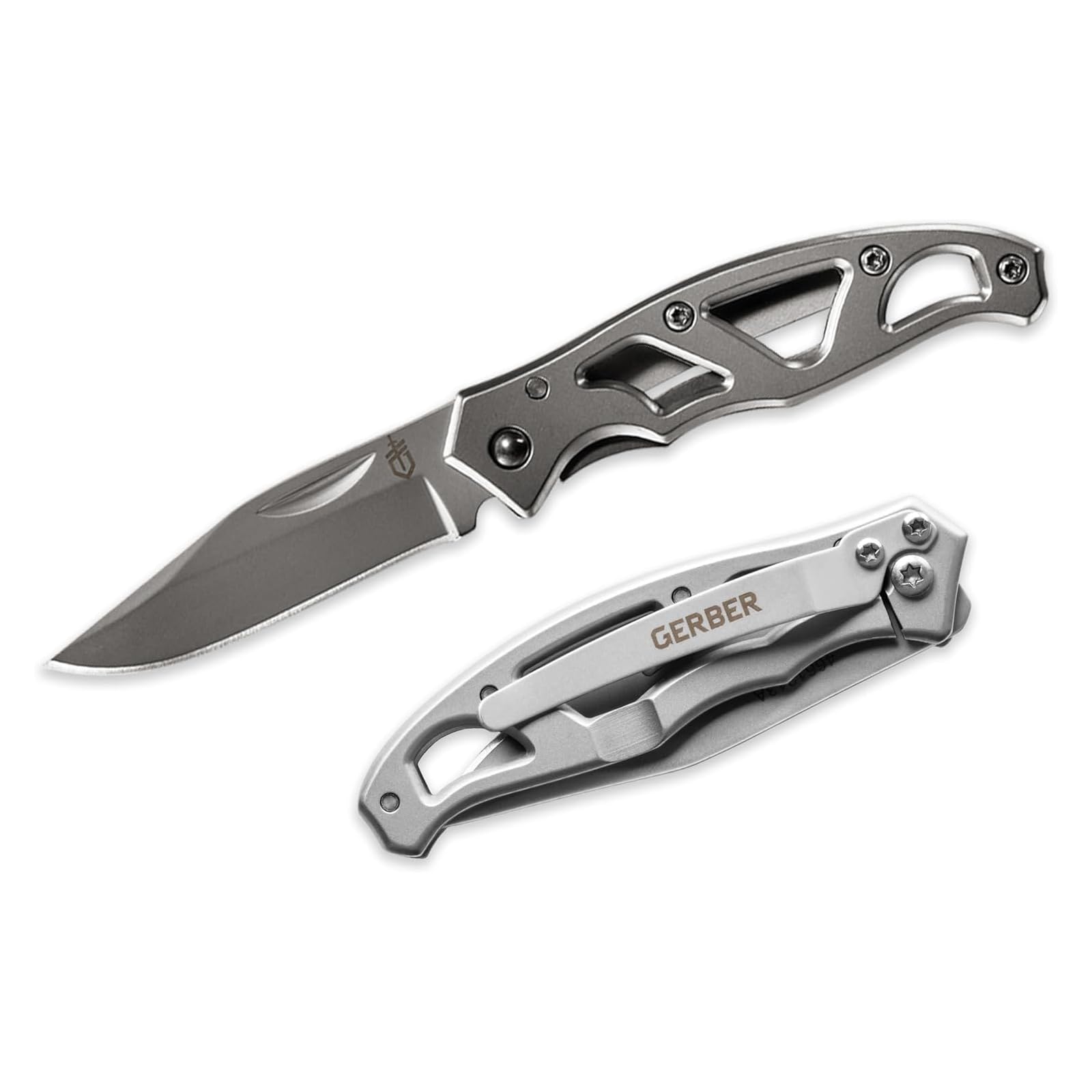 Gerber Gear Paraframe Mini Pocket Knife, 2.2" Fine Edge Small EDC Folding Knife with Safety Lock for Everyday Carry, Gifts for Men, Stainless Steel 1
