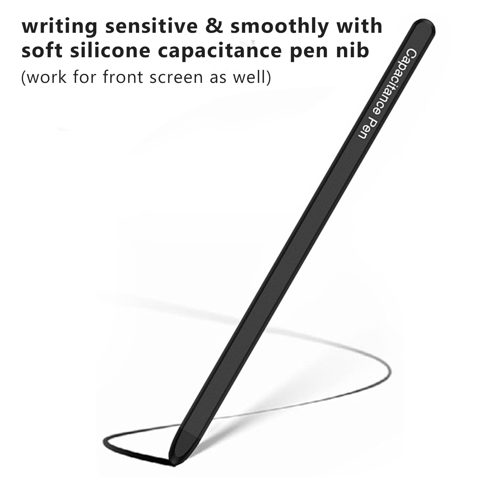 liuziyi for Google Pixel 9 Pro Fold Case, Include Stylus and Detachable Pen Holder, Built in Screen Protector, Semi-auto Hinge Protection, Camera Protection, Phone Cover 5G 2024 - Black 4