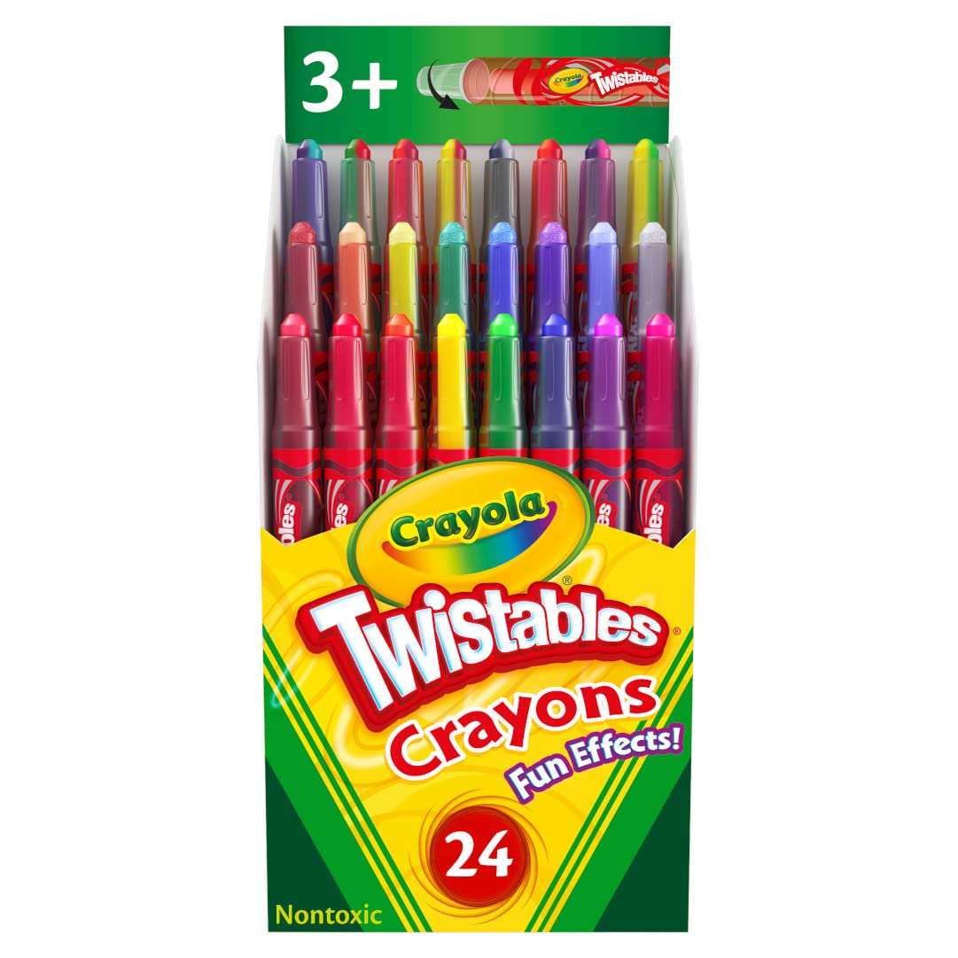 Crayola Fun Effects Mini Twistables Crayons, 24-Count, 1 pack 1