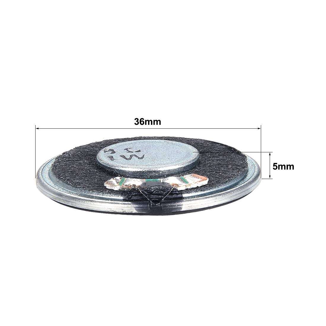 uxcell 1W 8 Ohm DIY Speaker 36mm Round Shape Replacement Loudspeaker 4pcs 2