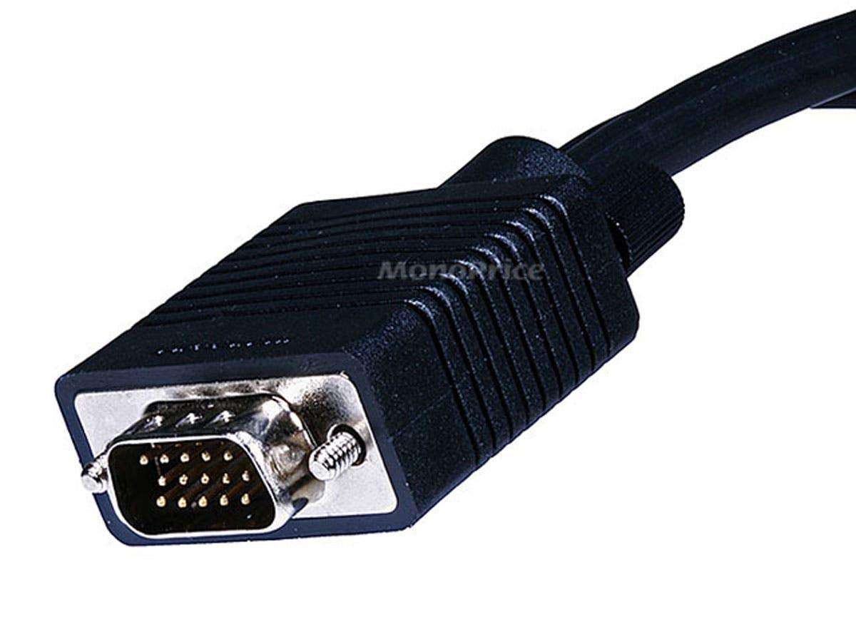 Monoprice 102509 VGA to S-Video/RCA (Composite) Adapter Cable, Black 2