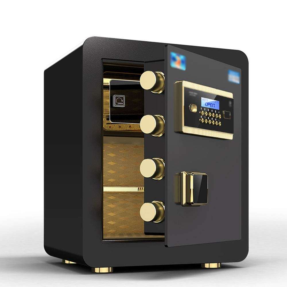 YI GAO Safety cabinet, all steel fireproof small single door anti-theft electronic password large-capacity safe deposit box, suitable for: office/home/finance, 3 colors optional @ 1