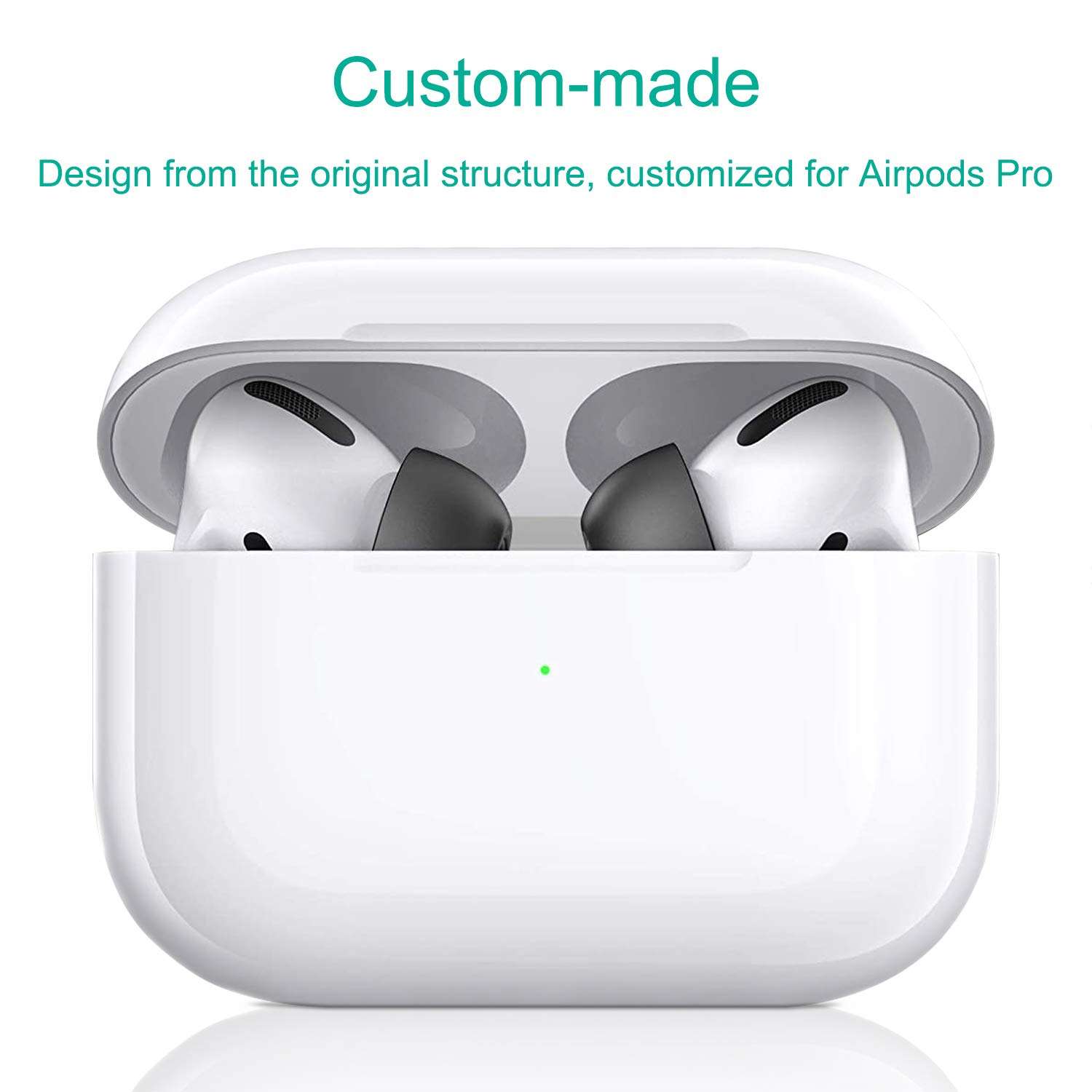 Memory Foam Eartips for AirPods Pro, Sound Quality Enhancement Earmuffs, Reducing Noise in-Ear Ear caps Accessories, 3 Pairs (S/M/L, Fit in The Charging Case),Black 5