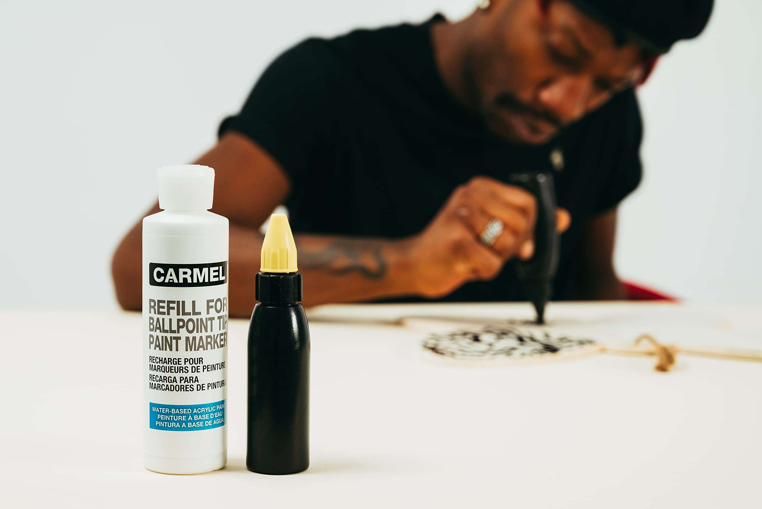 Carmel Refill Paint for Ballpoint Marker (Yellow), Pack of 1 6