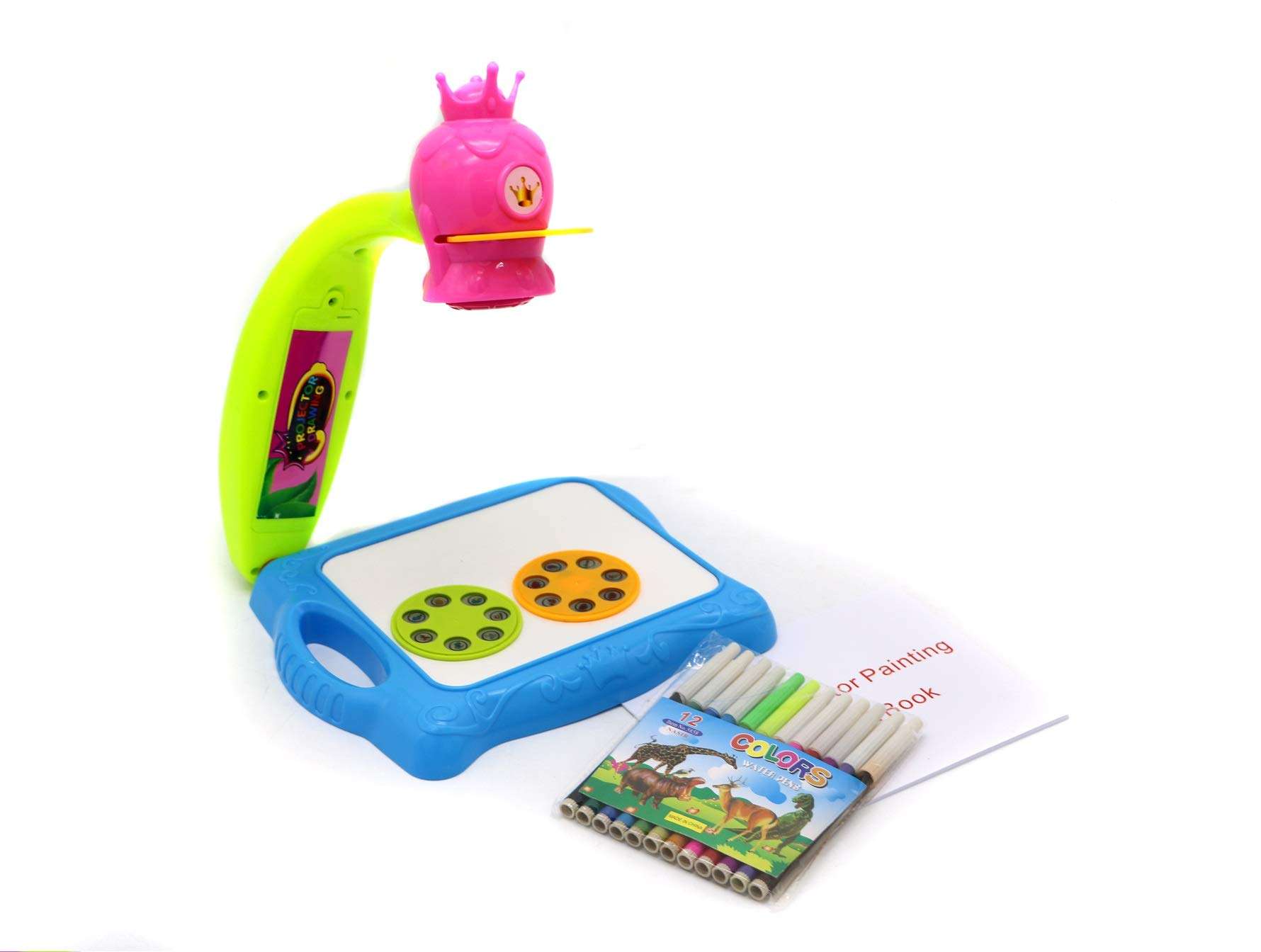 Toyzabo Kids Art Set Projector Smart Tracing Drawing Kit Light Drawing Pad Light Box Tracing Projector Kids Smart Art Projector Kids Drawing Pad with Markers Kids Smart Projector 1