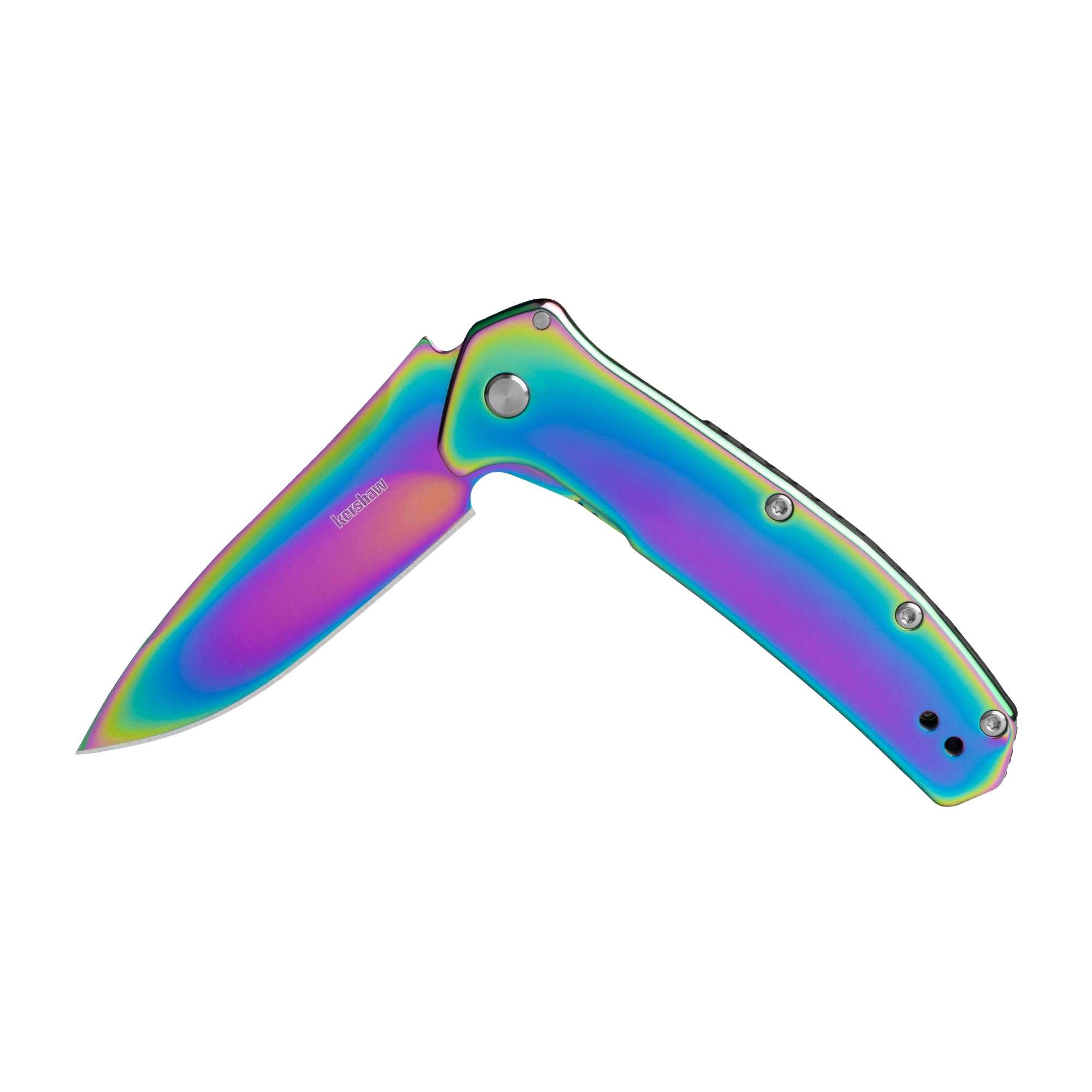 Kershaw Outcome Rainbow Pocket Knife, 3.1" Stainless Steel Blade, EDC Folding Knife, Durable & Stylish Everyday Carry Tool 1