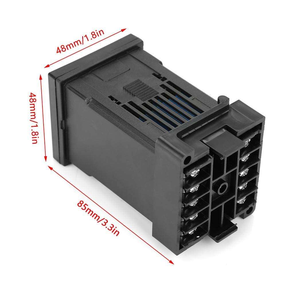 BINGFANG-W Indicators Temperature Controller, Sturdy Durable Digital Temperature & Humidity Controller Thermostat with Relay Output -19.9℃~80.0℃ 0.0~99.9％RH Relays 5