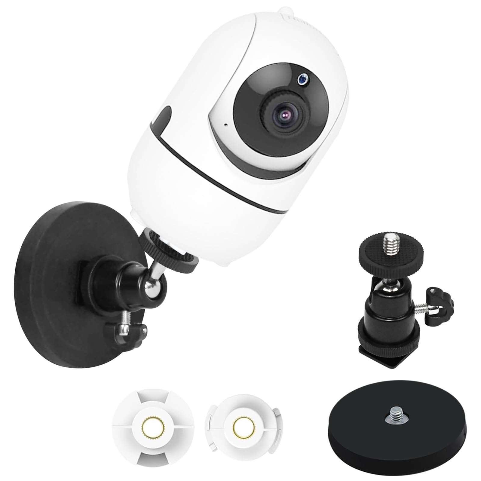 Baby Monitor Mount Compatible with HelloBaby HB65/HB40/HB6550/HB66/HB6339/HB6550 Pro, ANMEATE SM935E,Adjustable Baby Monitor Magnetic Holder with Perfect View,No Drilling Baby Camera Mount Stand 1