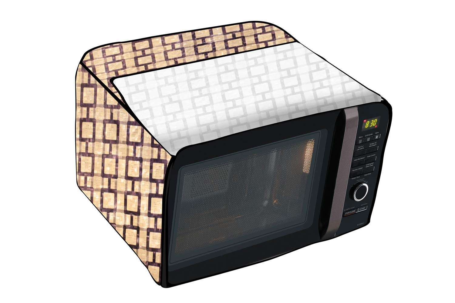 Stylista Microwave Oven Cover for Whirlpool 20 L Solo Magicook 20SW (Free Fridge/Oven/Wardrobe Handle Cover) 6