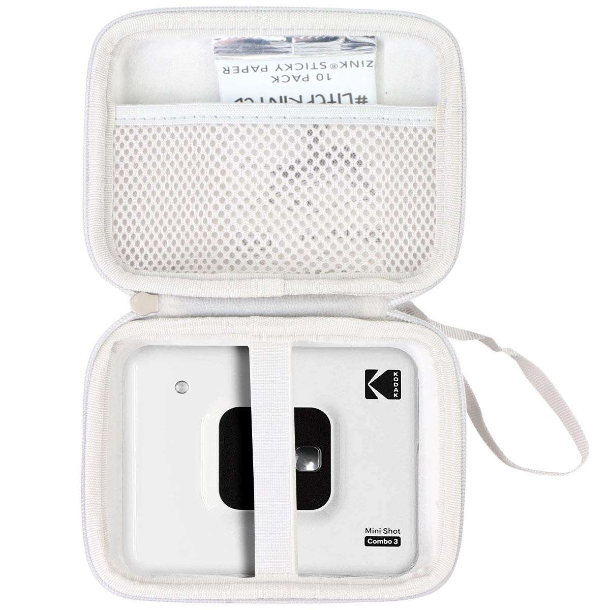 khanka Hard Travel Case Replacement for Compatible with Kodak Mini 3 Square Portable Printer - Social Media Photo Instant Printer (Gray Zipper) 1