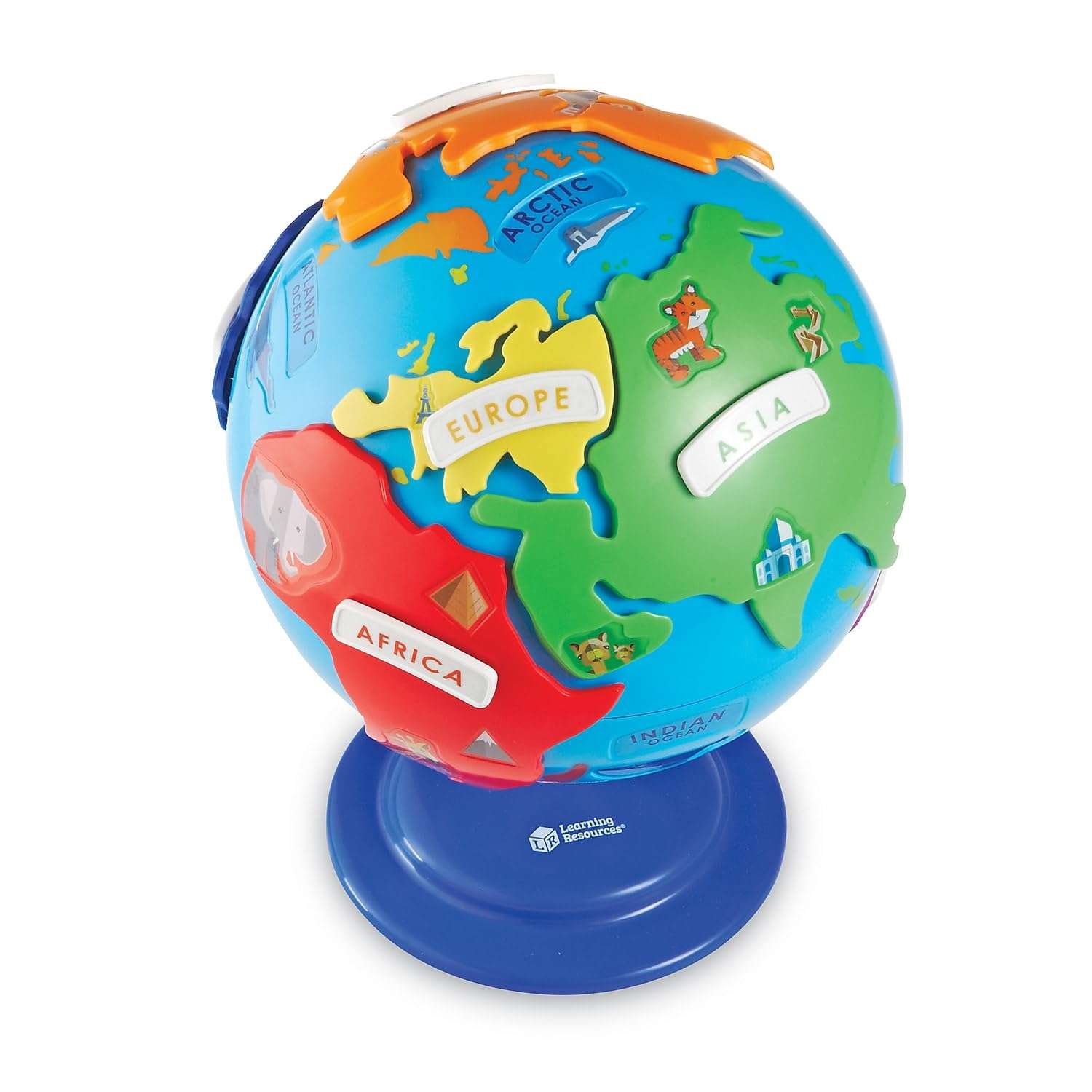 Learning Resources Puzzle Globe - Earth Montessori Toys, Preschool Classroom Must Haves, STEM World Puzzles , Educational Geography Games, Fine Motor Skills, Gifts for Boys and Girls 4
