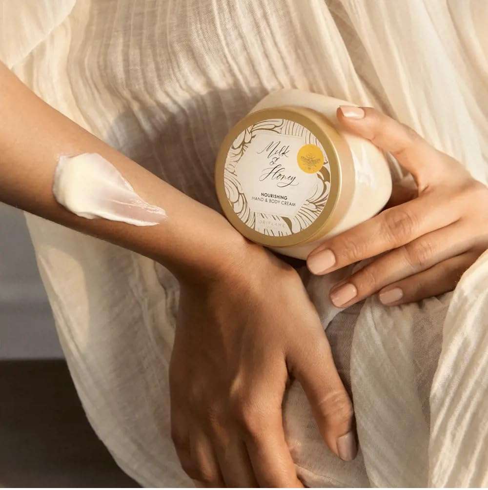 Oriflame Sweden milk and honey gold nourishing hand and body cream - 250 ml 5