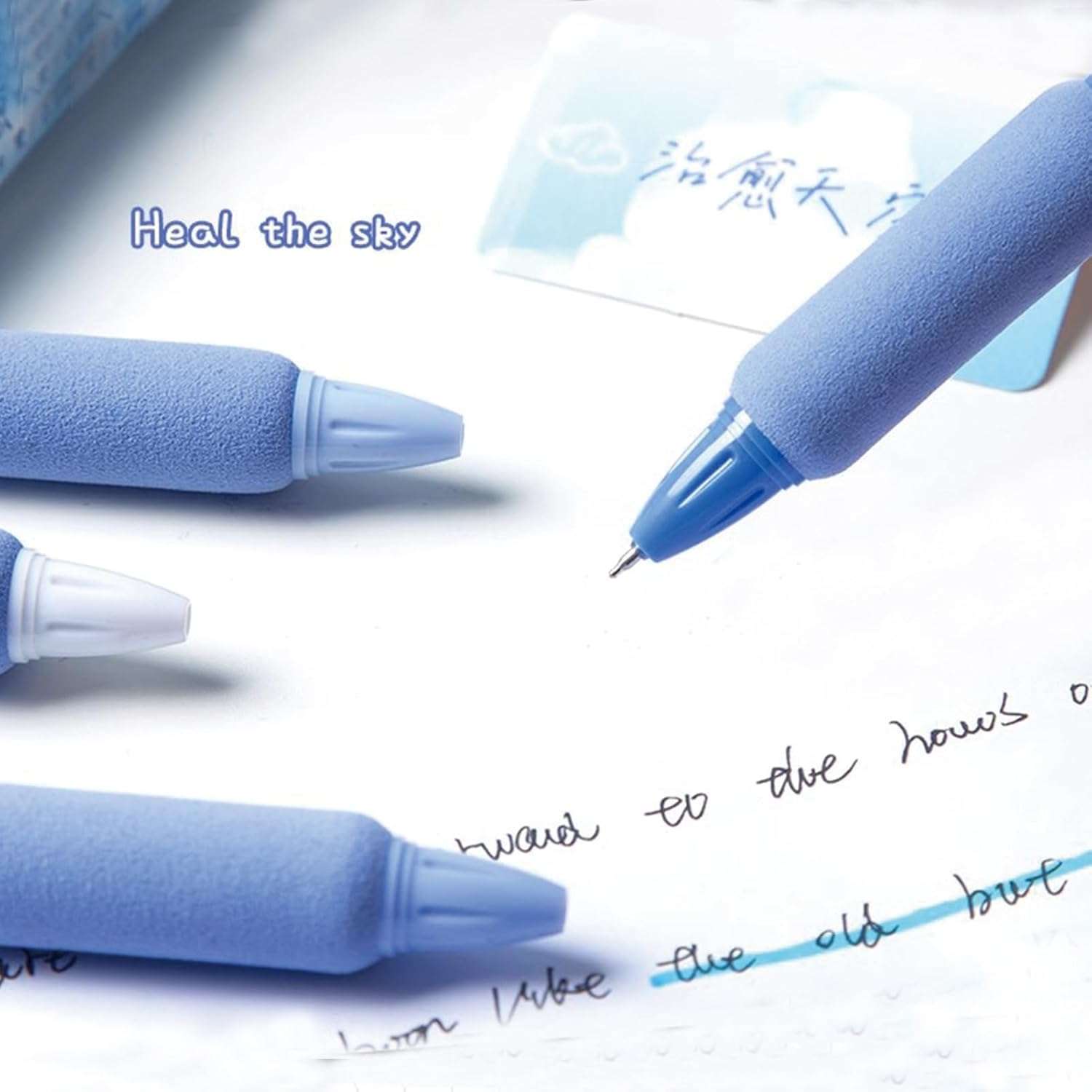SHUTTLE ART 5 Pcs Star Gel Pen Set 5 Cute Retractable Smooth Writing Pens for School Office Supplies Aesthetic pretty pens Quick Dry Ink Pens 0.5mm Fine PointSmooth to Write for Writing 4