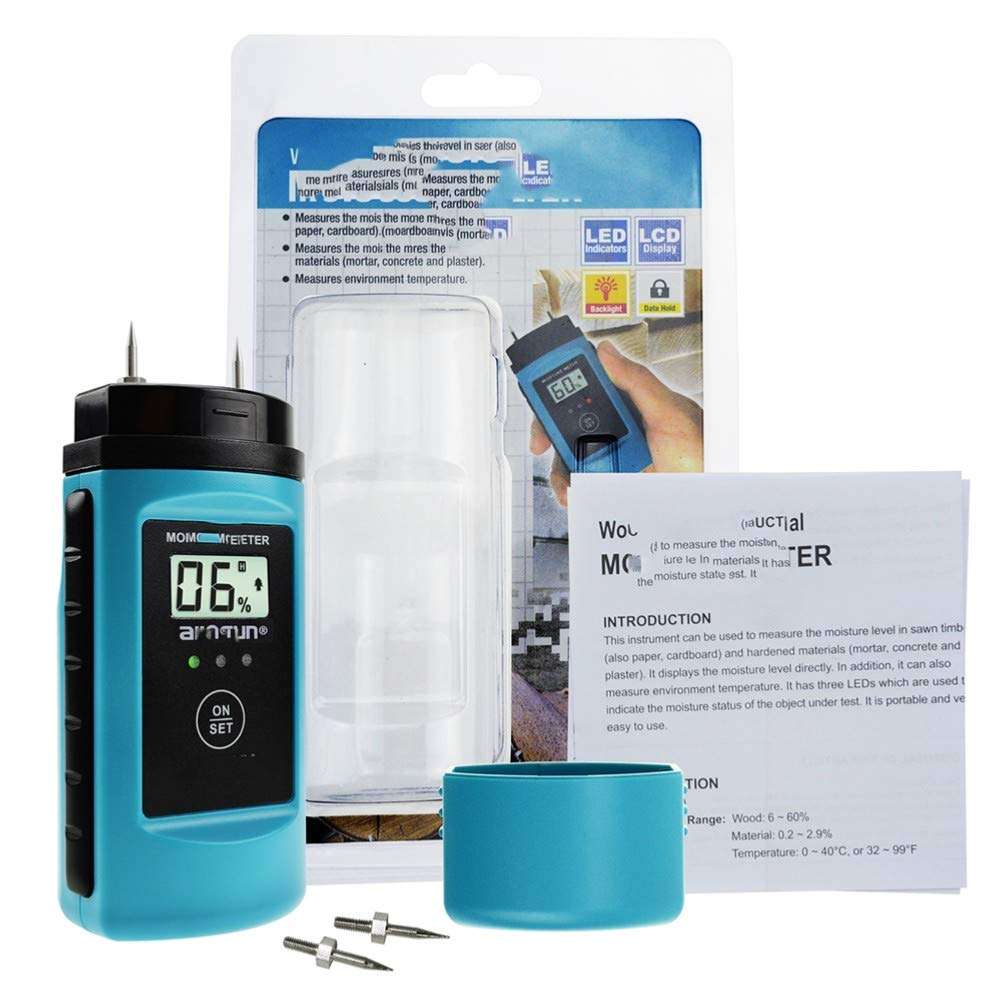 WJUKC Digital Building Material Hygrometer Tester with Indicator with LED Indicator Humidity Measuring Tool 6