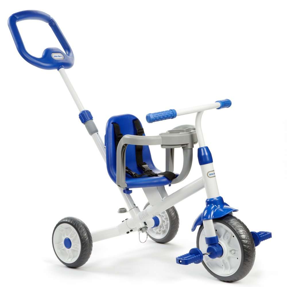 Little Tikes Ride 'N Learn 3-in-1 Trike, Blue, Toys for Kids, 1 Year & Above, Outdoor & Indoor, Baby Cycle 1