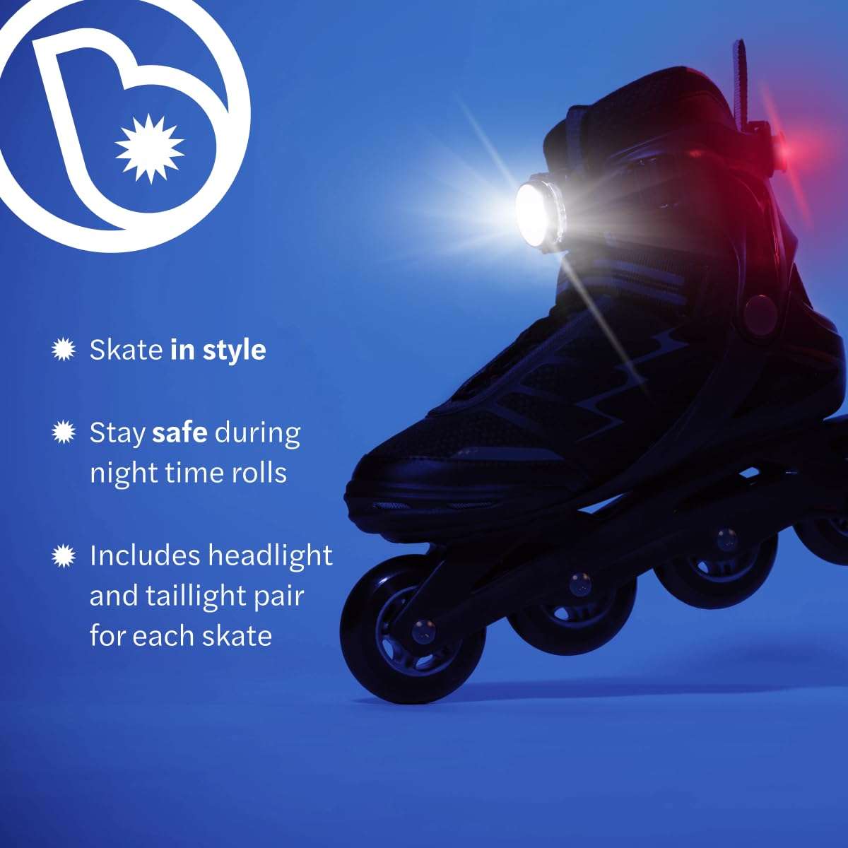 Brightz SkateBrightz Roller Skate Lights Roller Blade Light Up Roller Skate Wheels Roller Skates Light Up Wheels Roller Skate Accessories Gifts for Skaters Gifts for Girls Skates Boys Skates 4