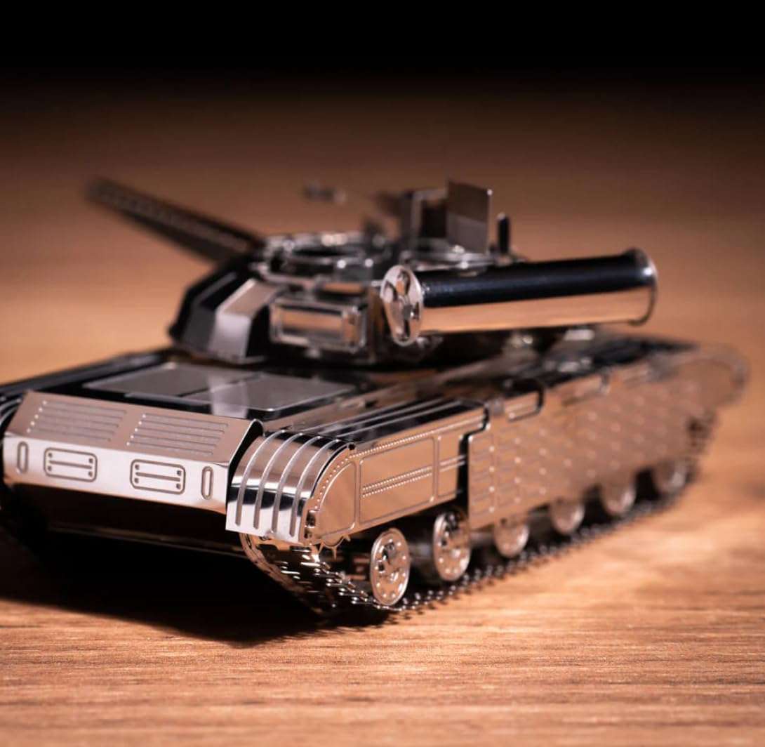 METAL-TIME Bulat T-64, 3D Puzzles for Adults or Teens, DIY Metal Puzzle Model Kit, 3D Metal Model Brain Teaser Puzzle - Great Gift Idea, 67 PCS. 4