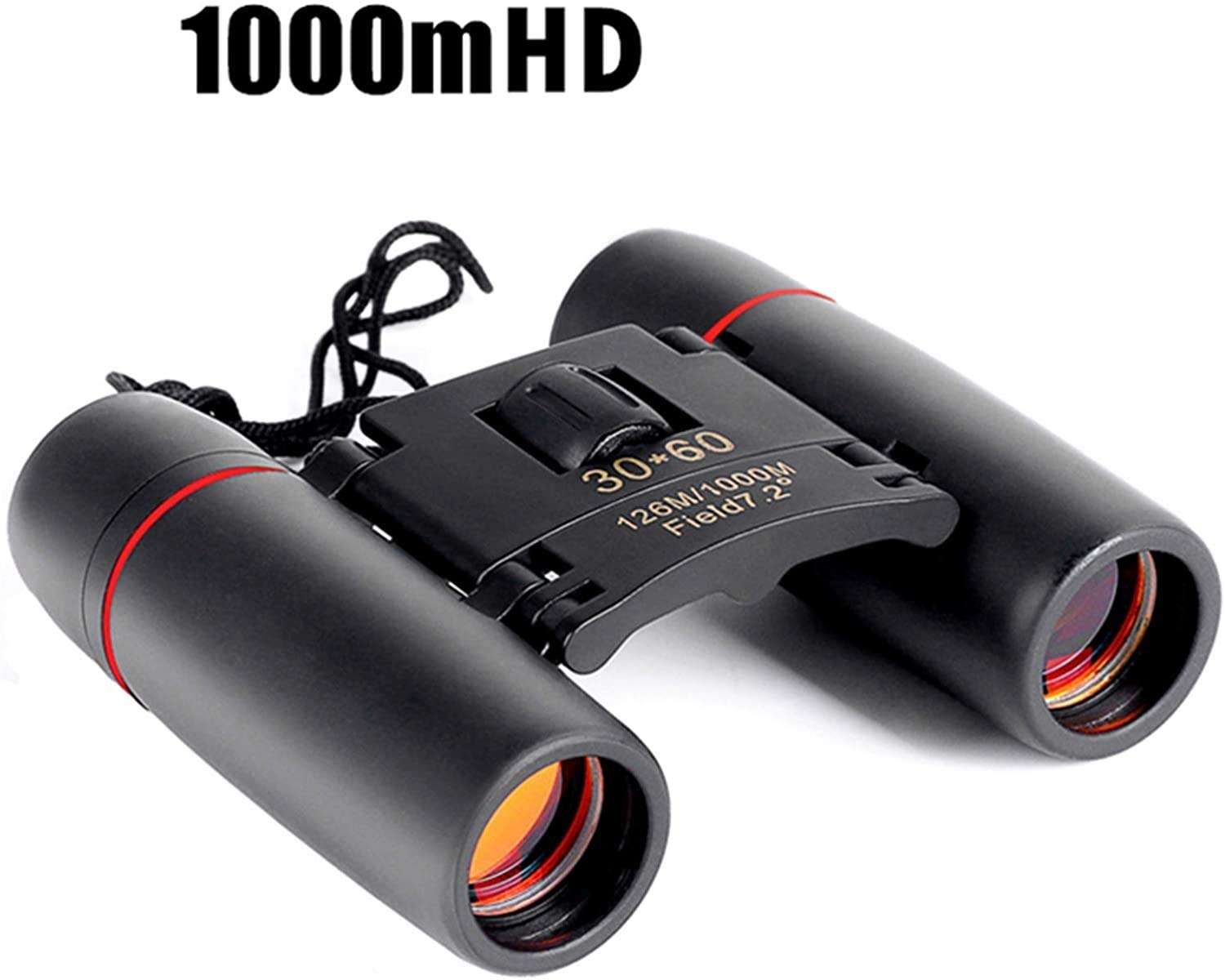 Qin 30 x60 Compact Binoculars with Clear Low Light Vision, Large Eyepiece Waterproof Binocular for Adults Kids,High Power Easy Focus Binoculars for Bird Watching,Outdoor Hunting,Travel,Sightseeing 2