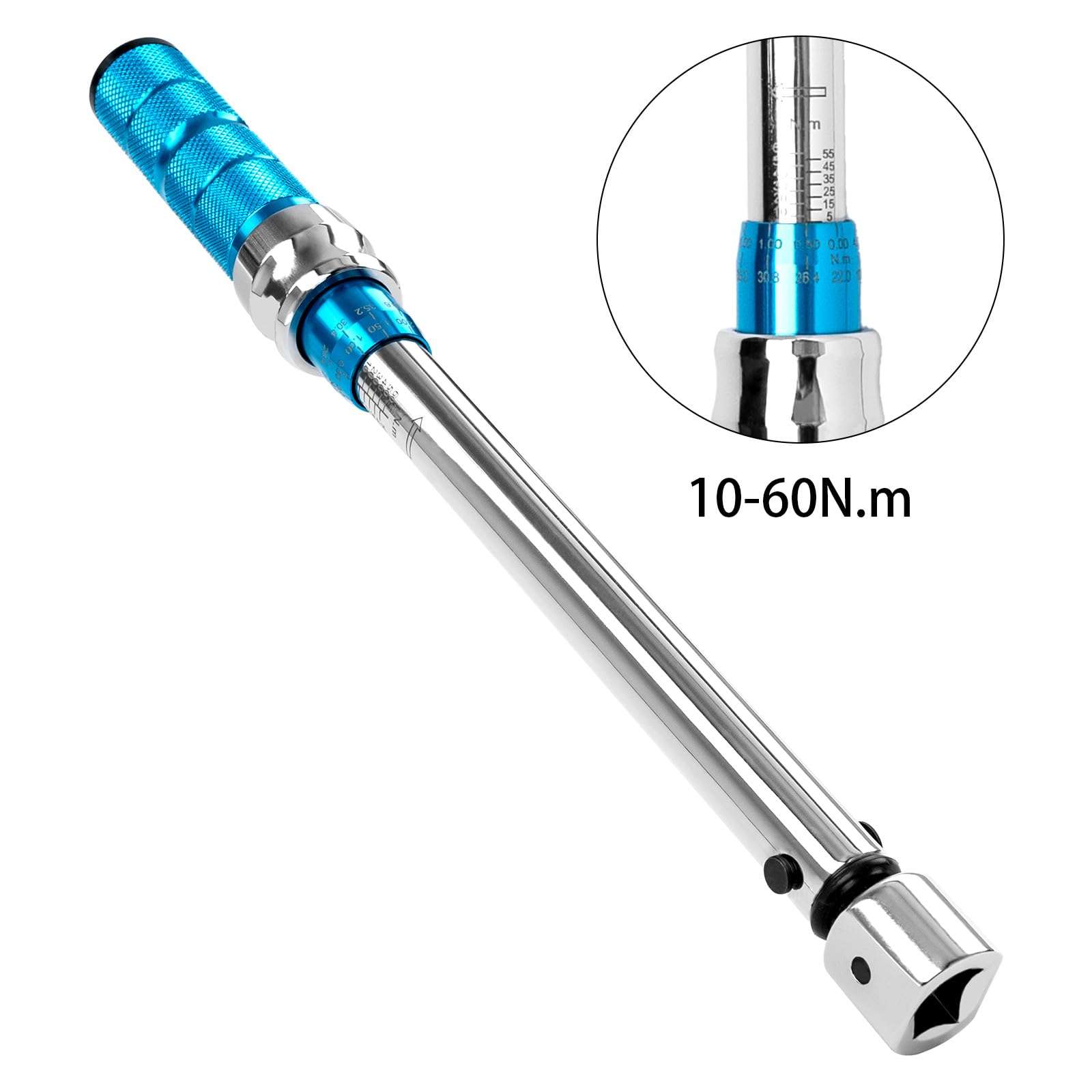 FTGear Adjustable Torque Wrench, 10-60 N.m Torque Wrench with 30mm Open End and 3/8 Drive Ratchet Interchangeable Head, Mini Split Torque Wrench for Mechanical Repair, E0B-YLV-6MK840 5