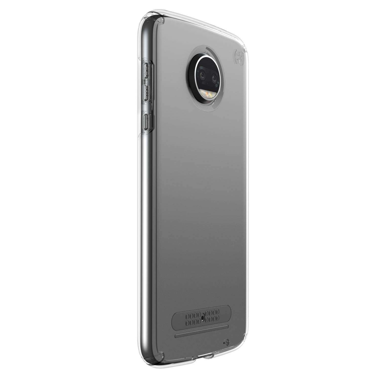 Speck Products Presidio Grip Cell Phone Case for Moto Z2 Force Edition, Black/Black 3