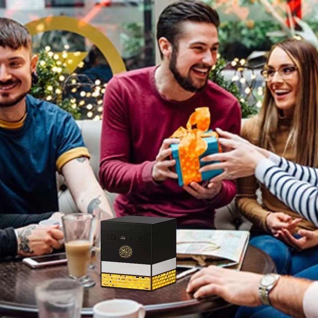 Telawah Kaaba Quran Speaker with Remote Control for 114 Quran Surahs, Night Light MP3 Music Player with 18 Reciters and 16 Translations 5