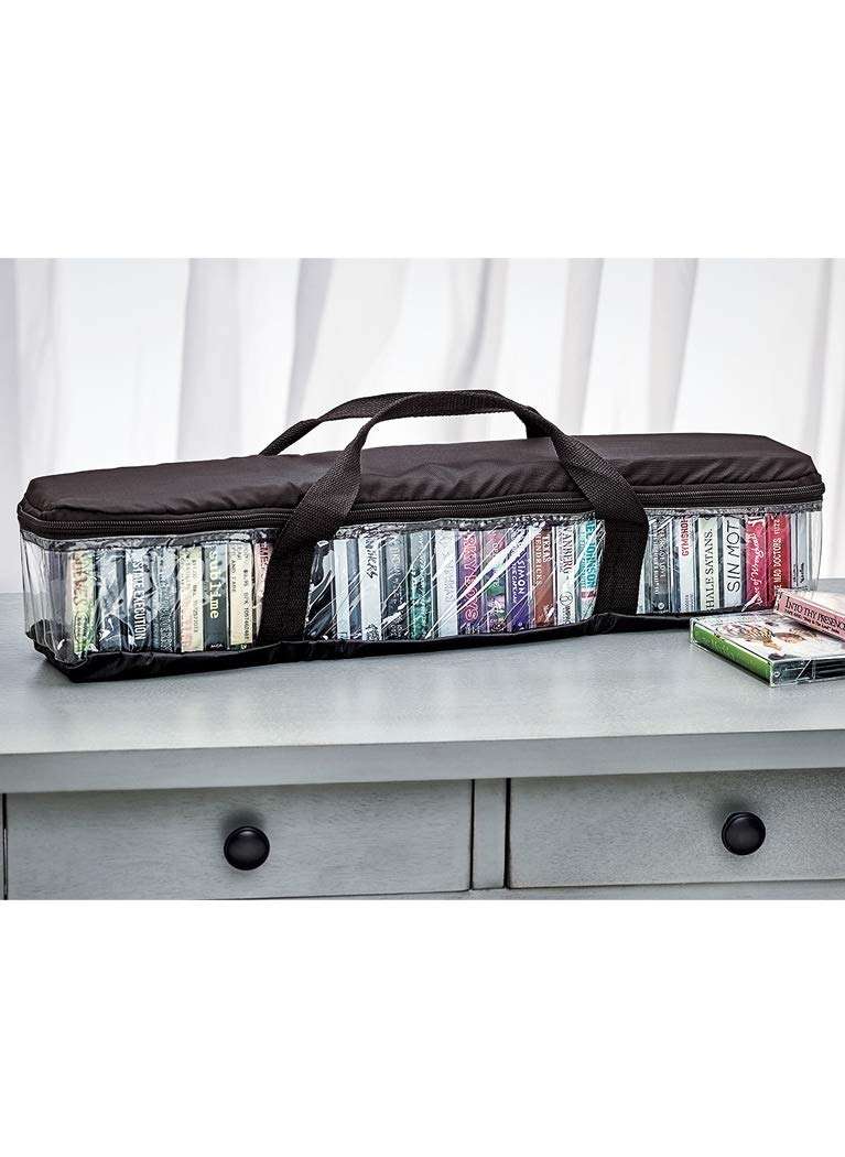 CASSETTE STORAGE CARRY CASE - STORES UP TO 31 CASSETTES! BY SKYMALL