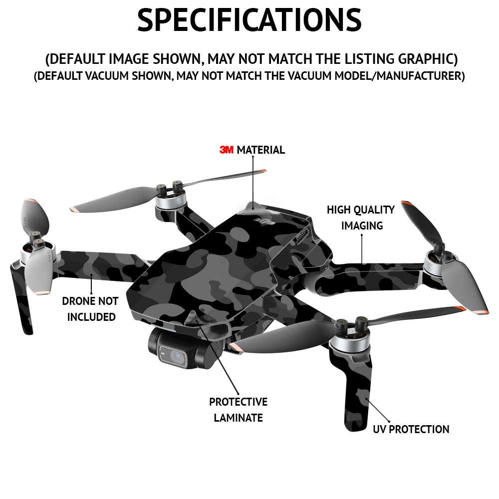 MightySkins Skin Compatible with DJI Air 3 - Gray Camouflage | Protective, Durable, and Unique Vinyl Decal wrap Cover | Easy to Apply, Remove, and Change Styles 3