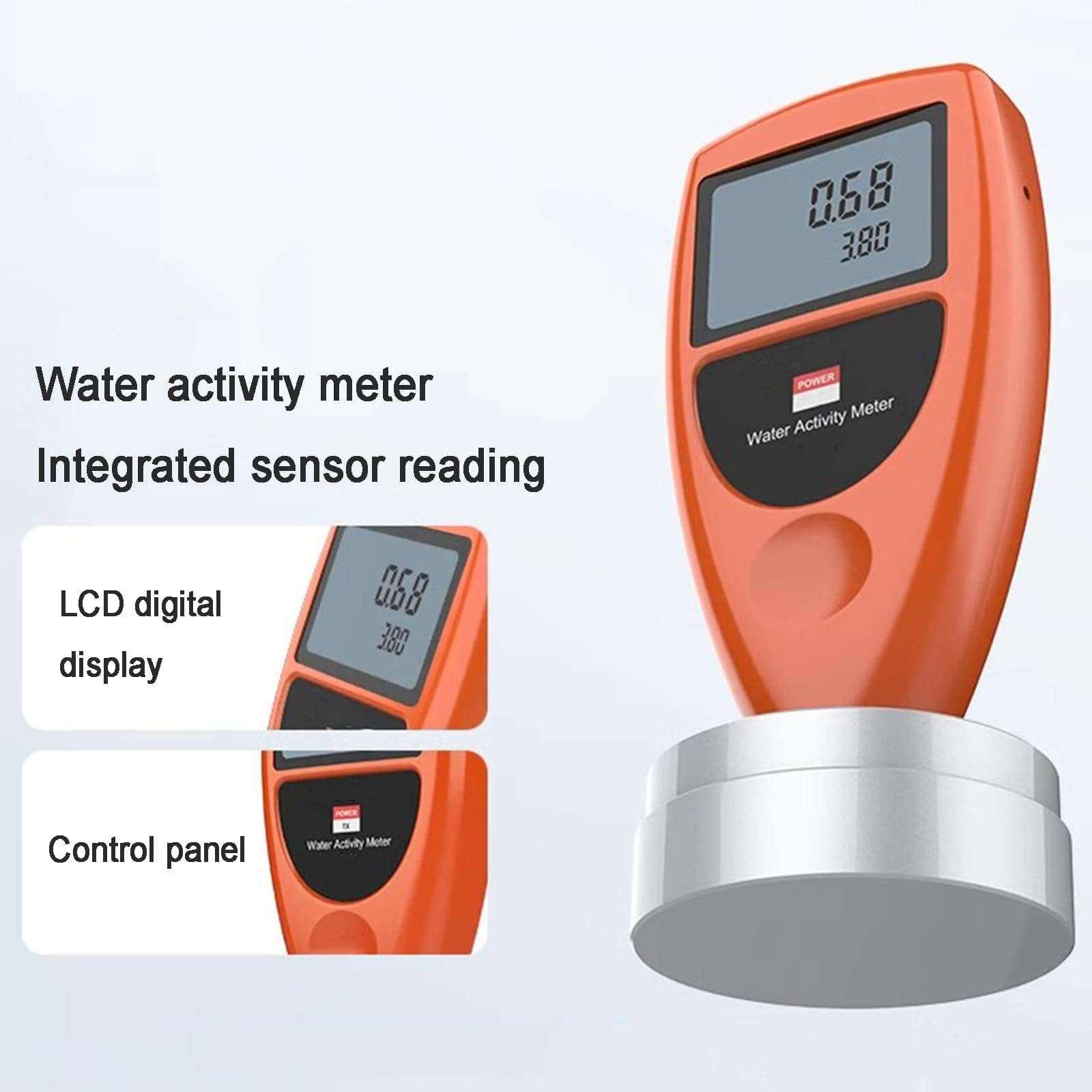 Water Activity Meter, Smart Food Water Activity Monitor, with LCD Screen, Non Conductive Humidity Sensor, Range 0~1.0aw, for Tester Jerky Dried Fruit Grain Vegetable 5