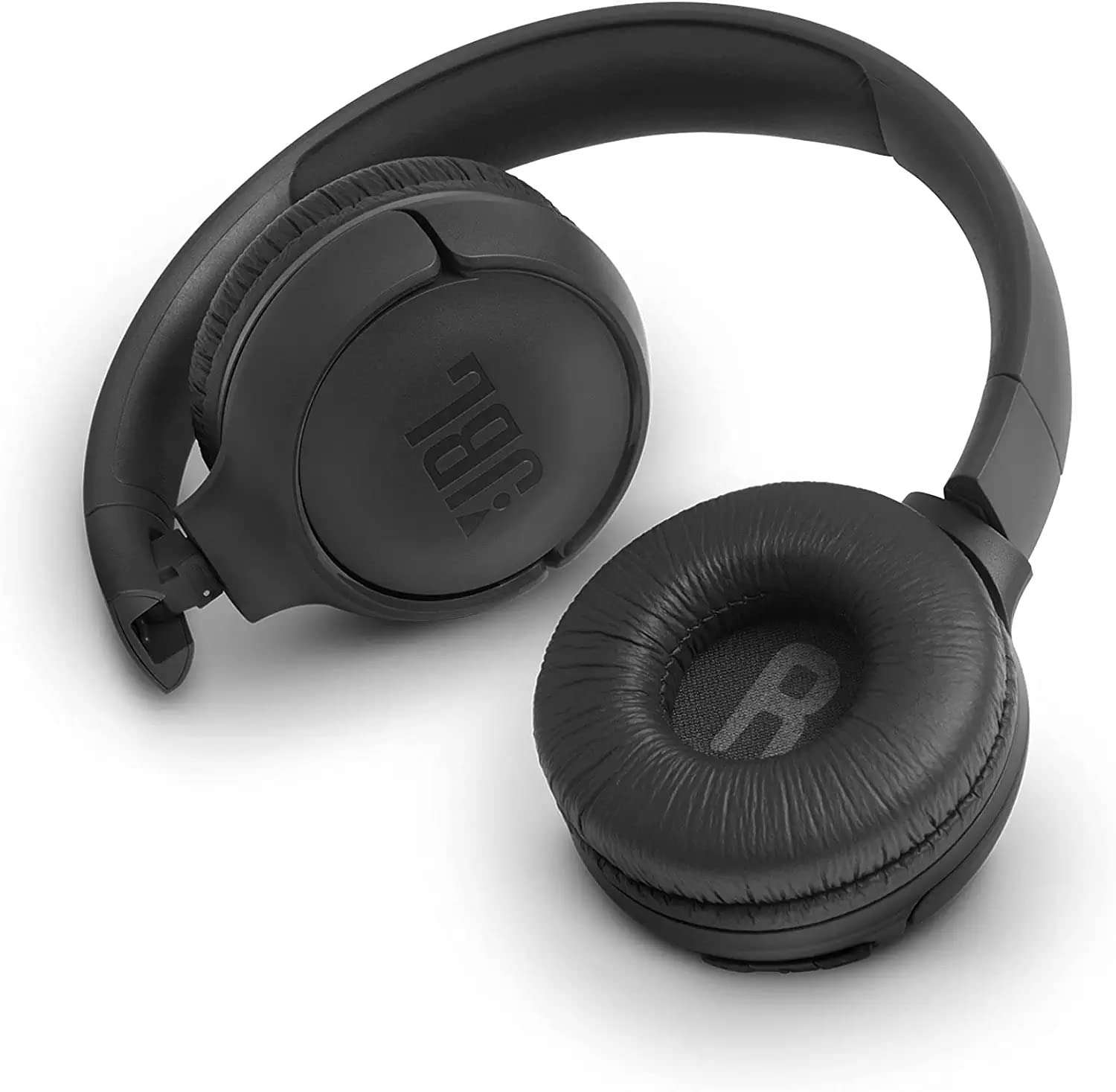 JBL Tune 500BT - On-Ear Wireless Bluetooth Headphones, Includes Bonus Extended 5ft Charging Cable and Velvet Storage Pouch - Black 6