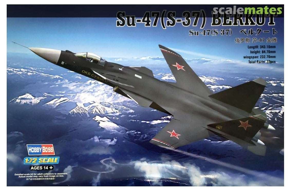 Hobby Boss Su-47 (S-37) Berkut Airplane Model Building Kit 1