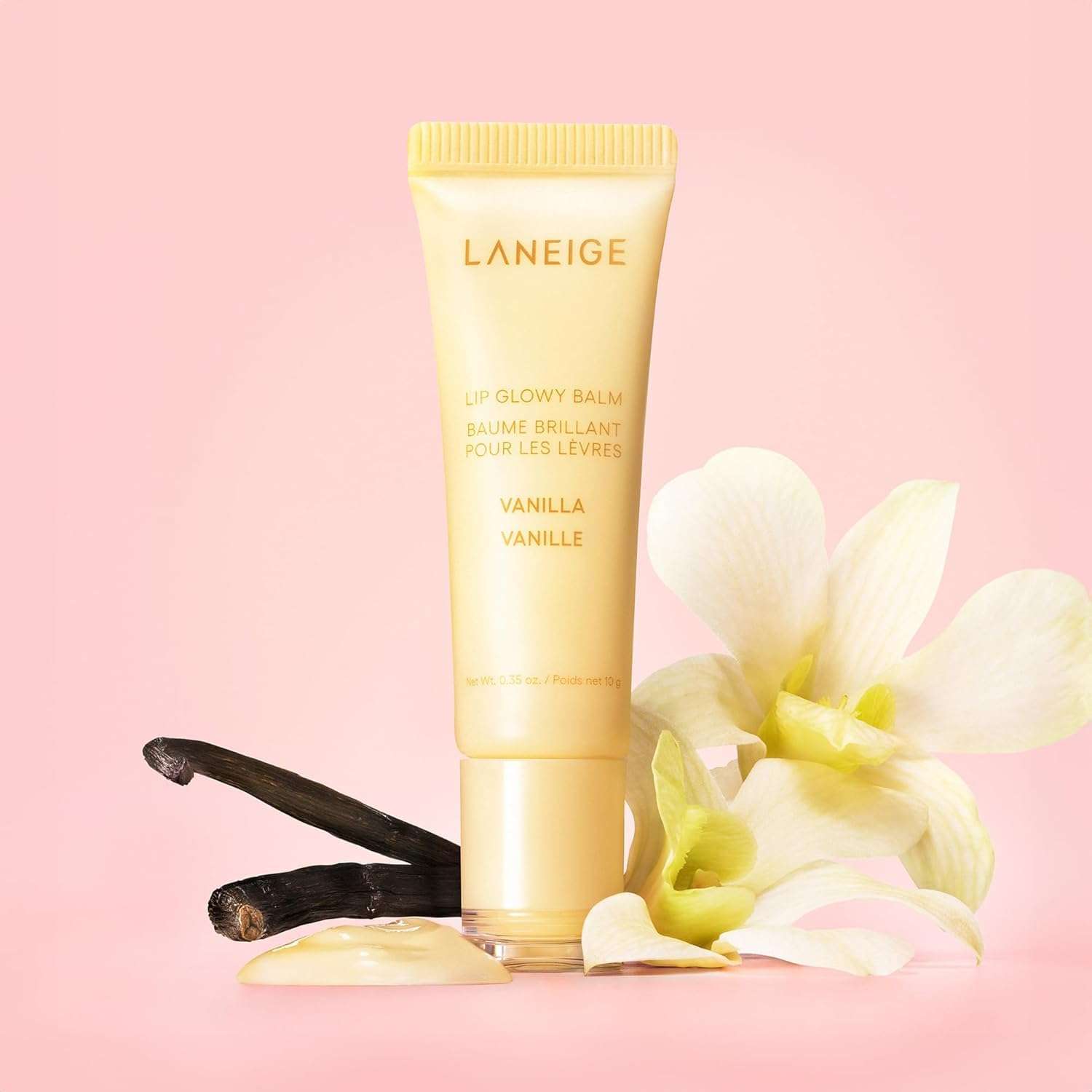 Laneige Lip Glowy Balm | Moisturizing Lip Treatment with Vitamin C + Shea Butter for Soft, Smooth and Glowing Lips | Korean Lip Balm For Dry Chapped Lips |Intense Hydration| Vanilla|10Gm 4