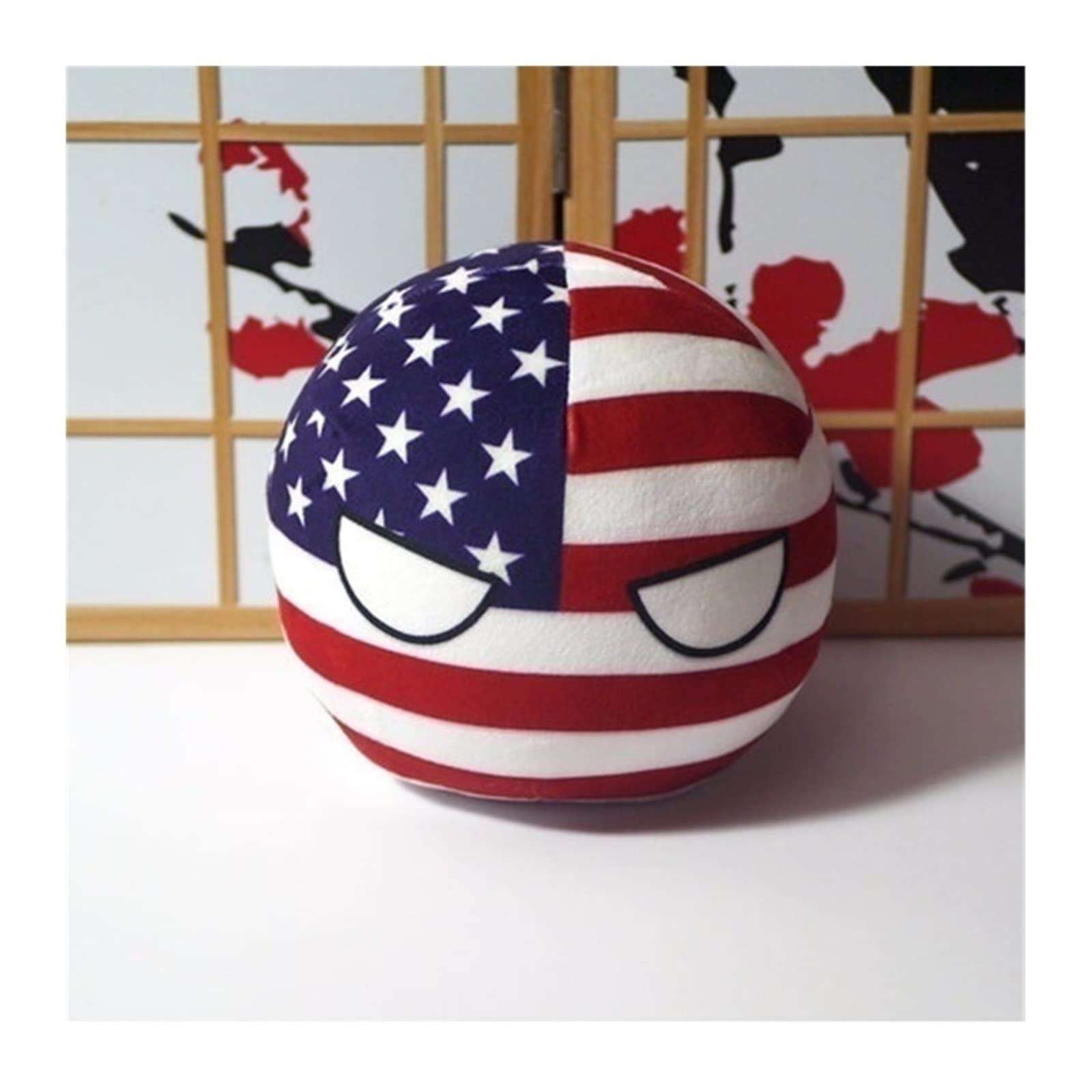 GANGKJDS 7.9in，Poland Ball，Countryballs, Canada, United Kingdom, France, Country Ball,Decorations, Anime Cosplay, Plush Toys (Color : America1, Size : 20cm) 1