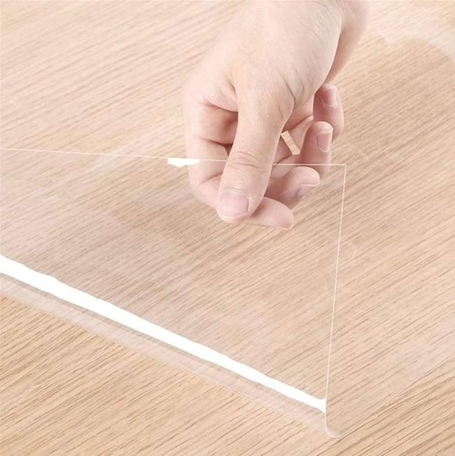 PAPIX Transparent Kitchen Wall Protection Film, Self-Adhesive Waterproof Wallpaper| Tile Cover-Kitchen Backsplash Furniture Clear Film (12 Inch X 2.7 Mtr) 1
