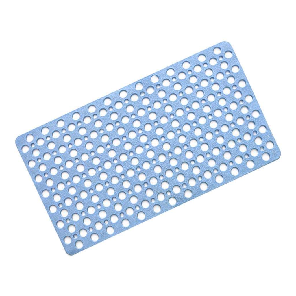 MOOSETOE Non-Slip Bathroom Shower Mat Suction Cup Bathtub Mat Kitchen Mat Blue 5
