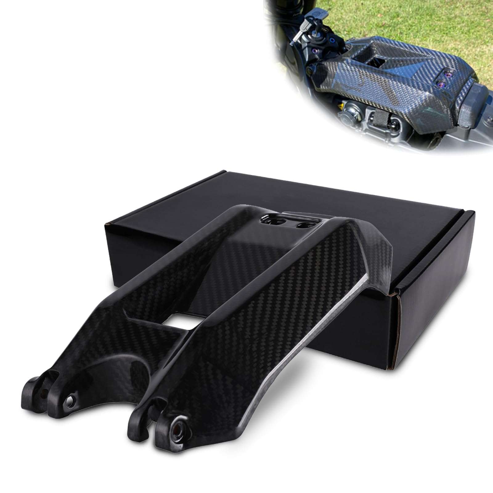 SXMOTO Real Carbon Fiber Battery Guard for Surron Light Bee,Cover Around for Electric Dirt Bike Surron Light Bee X/Surron Light Bee S/X160/X260