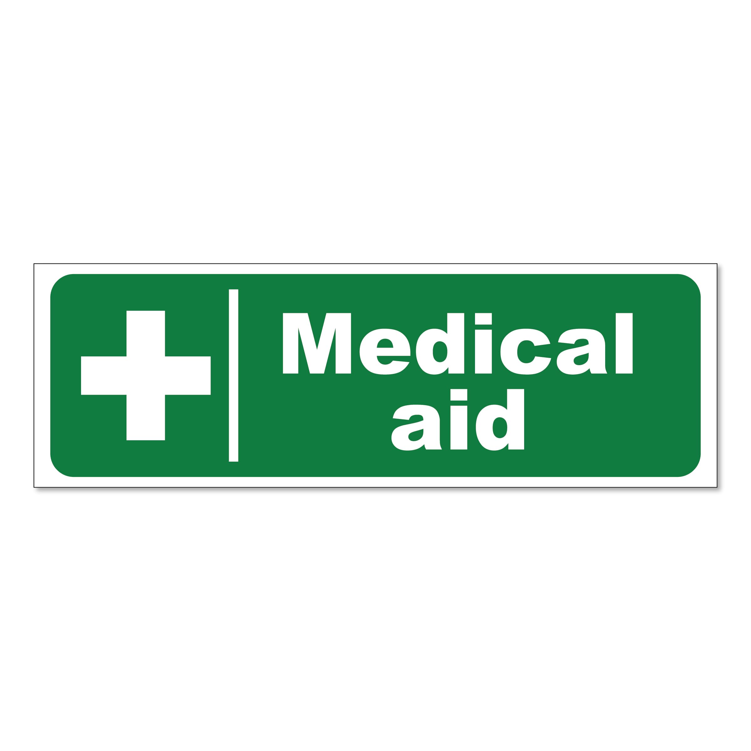 SIGN EVER Medical First Aid Sign Board For Hospital Clinic Bank Office Medical Shop Factory Message Signage No Entry Sign Boards hospital accessories L x H 33 Cm x 10 Cm 1