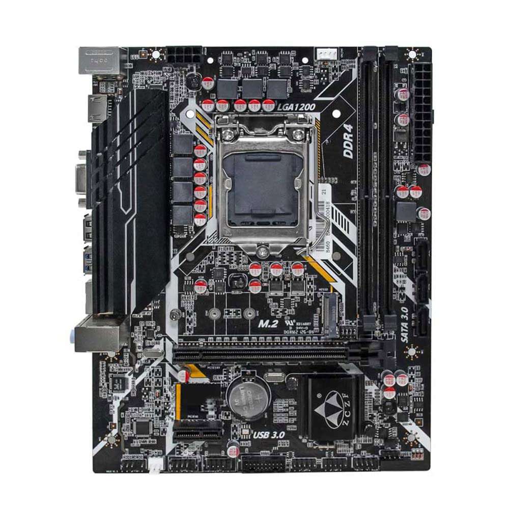 WOTAO H410 Gaming Motherboard 2666MHz Frequency LGA1200(10th Gen) Compatible with Core i3/i5/i7/i9 & Celeron/Pentium 1