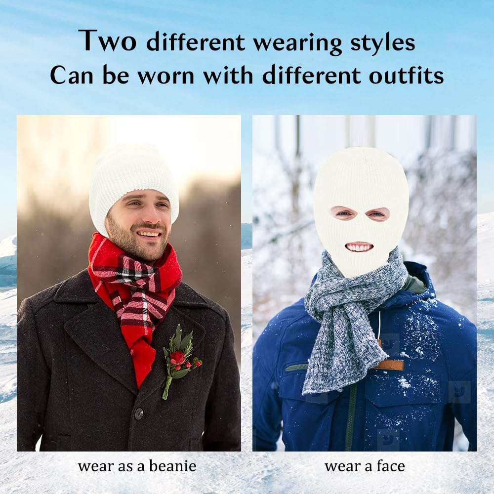 Ski Mask, Balaclava, Ski Mask for Men, Ski Mask for Women, Balaclava Ski Mask, Ski Face Mask, Balaclava Face Mask, Ski Mask 3 Hole, Face Mask Ski, Motorcycle Balaclava, Beanie Ski Mask 4