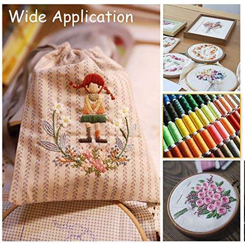 100 Color All Purpose Sewing Thread Polyester 250 Yards Per Spools for Hand Stitching, Embroidery, Machine, Quilting and Crafts 6