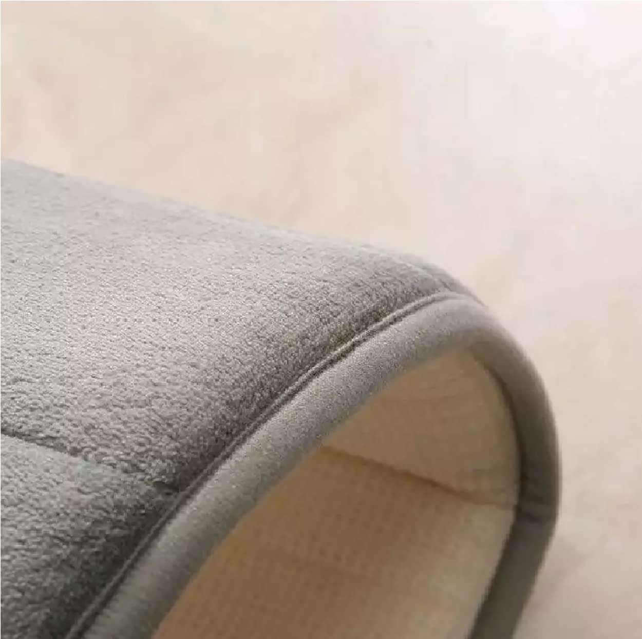 NOHUNT Quick Dry Soft Absorbent Rug Sets Non Slip Memory Foam Toilet Floor Bath Mat Set Bathroom Mats (63 X 43 cm) 5