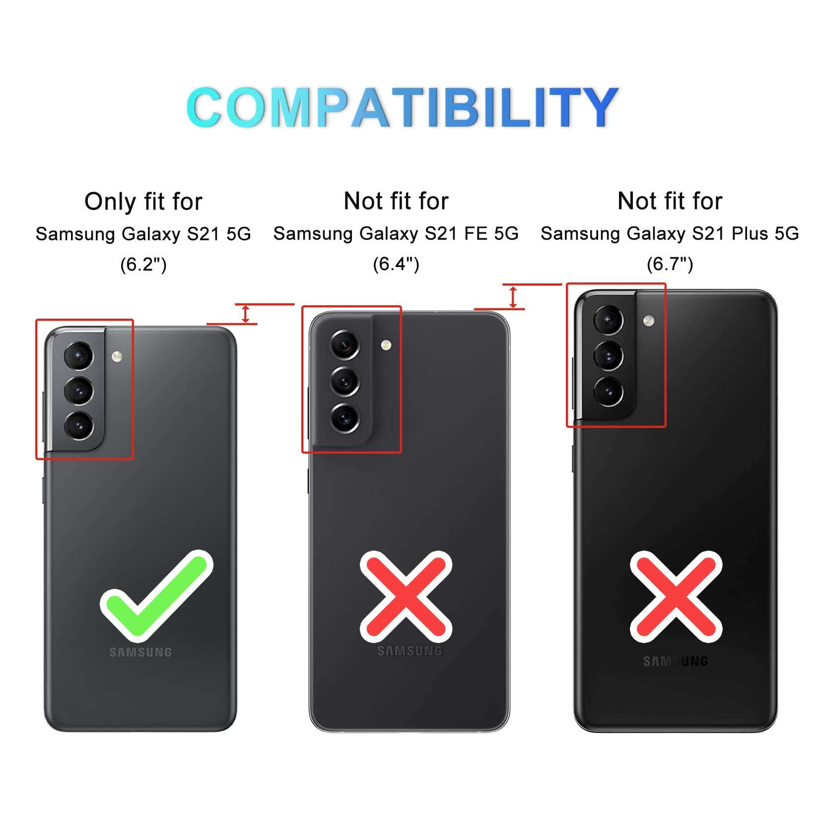 ykooe for Samsung Galaxy S21 Case 6.2", Galaxy S21 5G Wallet Case Classic PU Leather Flip Fold Protective Cover with Card Holder and Magnetic Closure for Men, Black 3