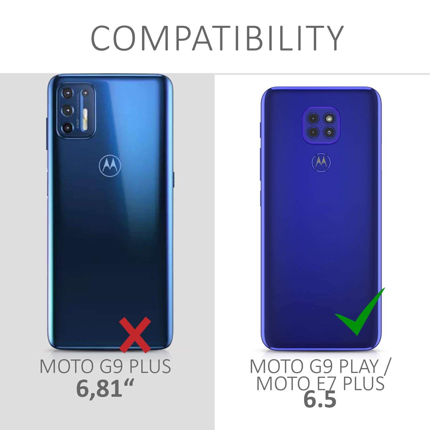 kwmobile Wallet Case Compatible with Motorola Moto G9 Play/Moto E7 Plus - Case Fabric and Faux Leather Phone Flip Cover - Dark Red/Black 6